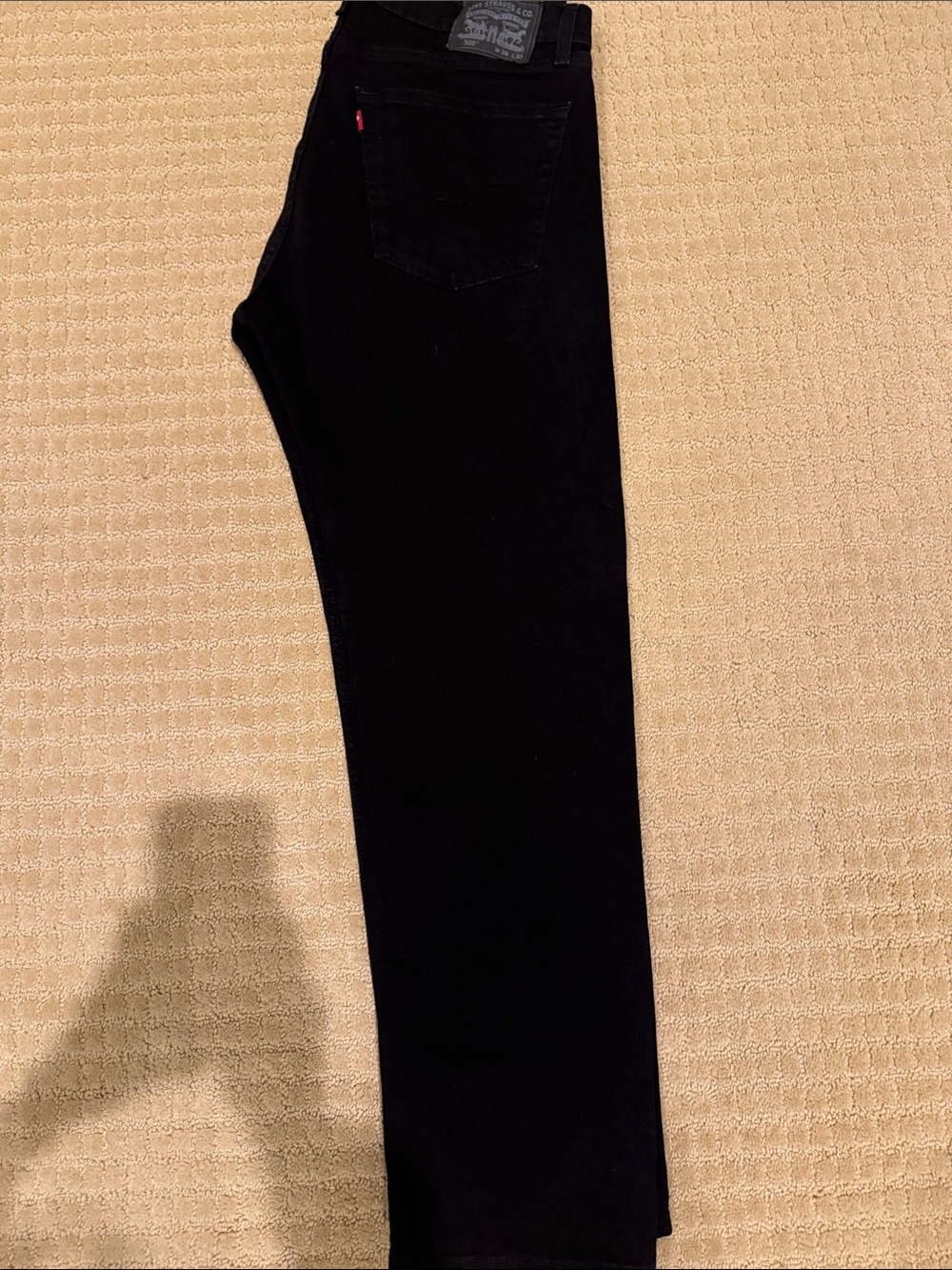 Levi's Men's 505 Slim Straight Black Jeans36x32